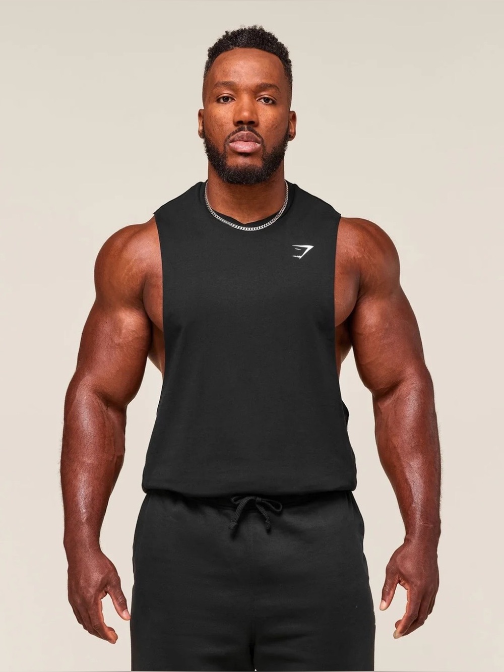 Gymshark Sleeveless Tank Top Workout Training Mens Top Black